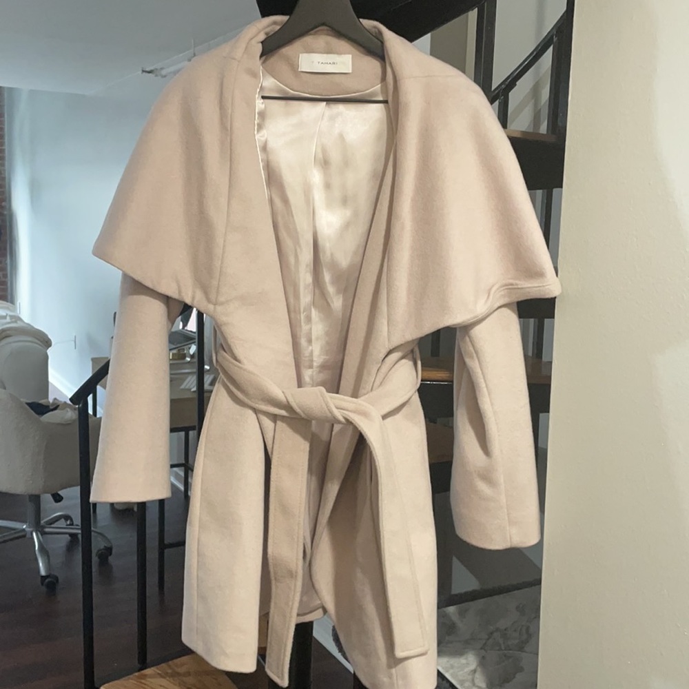 Tahari Marilyn Double-Face Wool-Blend Coat